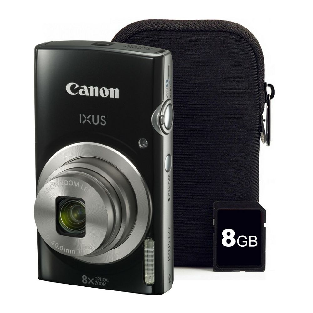 Canon IXUS 177 KIT Black EU23 digitalni fotoaparat 1144C004AA Digital Camera 