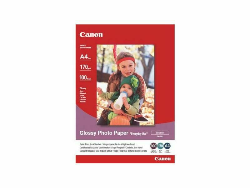 Canon Photo Paper Glossy Everyday Use GP-501 A4 21x29.7cm 100 listova foto papir za ispis fotografije Gloss 200gsm ISO96 0.21mm 100 sheets GP501A4 (0775B001AA)