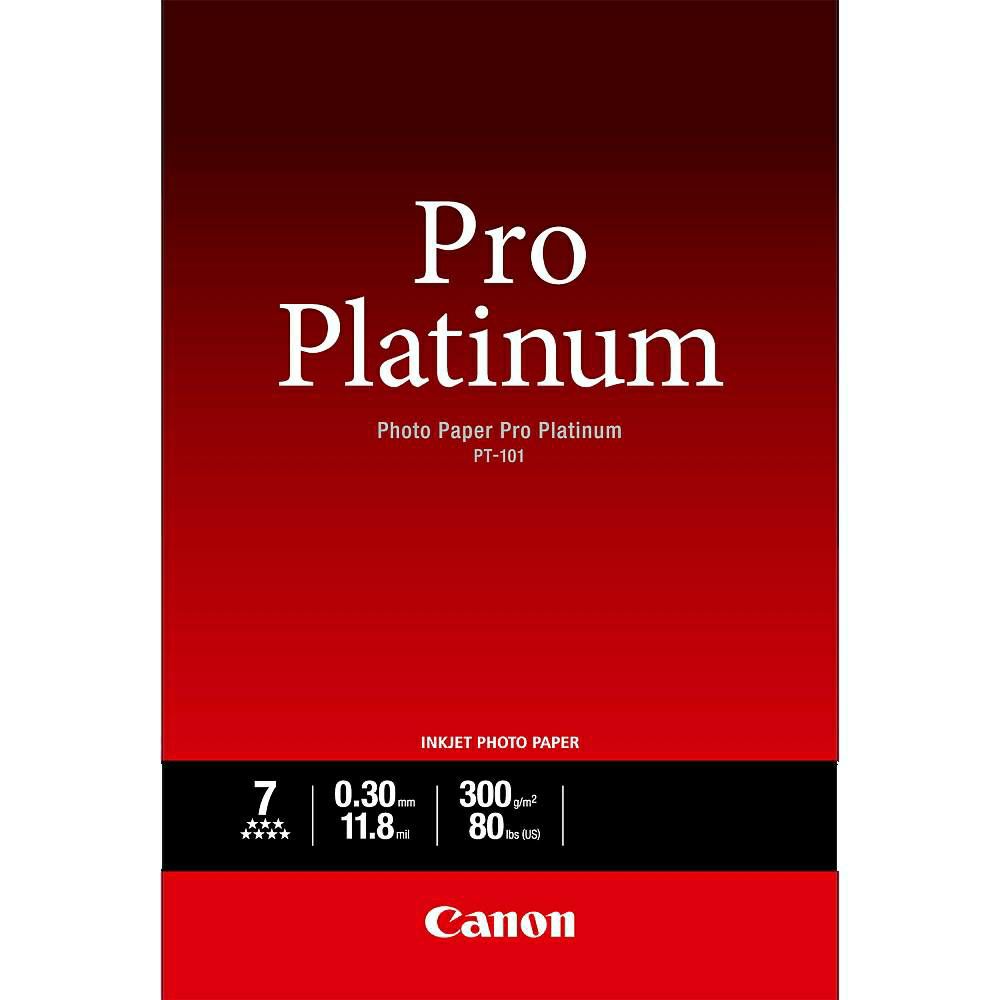 Canon Photo Paper Pro Platinum PT-101 42x59.4cm A2 20 listova foto papir za ispis fotografije Smooth gloss 300gsm ISO98 0.3mm 20 sheets PT101A2 (BS2768B067AA)