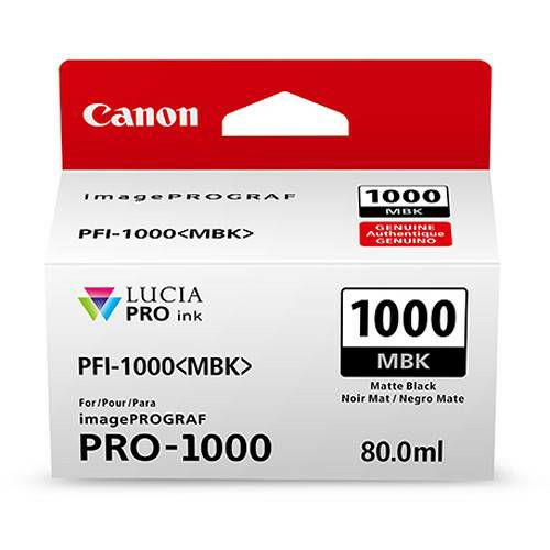 Canon Pigment Ink Tank PFI-1000 Lucia PRO Matte Black 80ml PFI1000MBK mat crna tinta za printer imagePROGRAF PRO-1000 (0545C001AA)