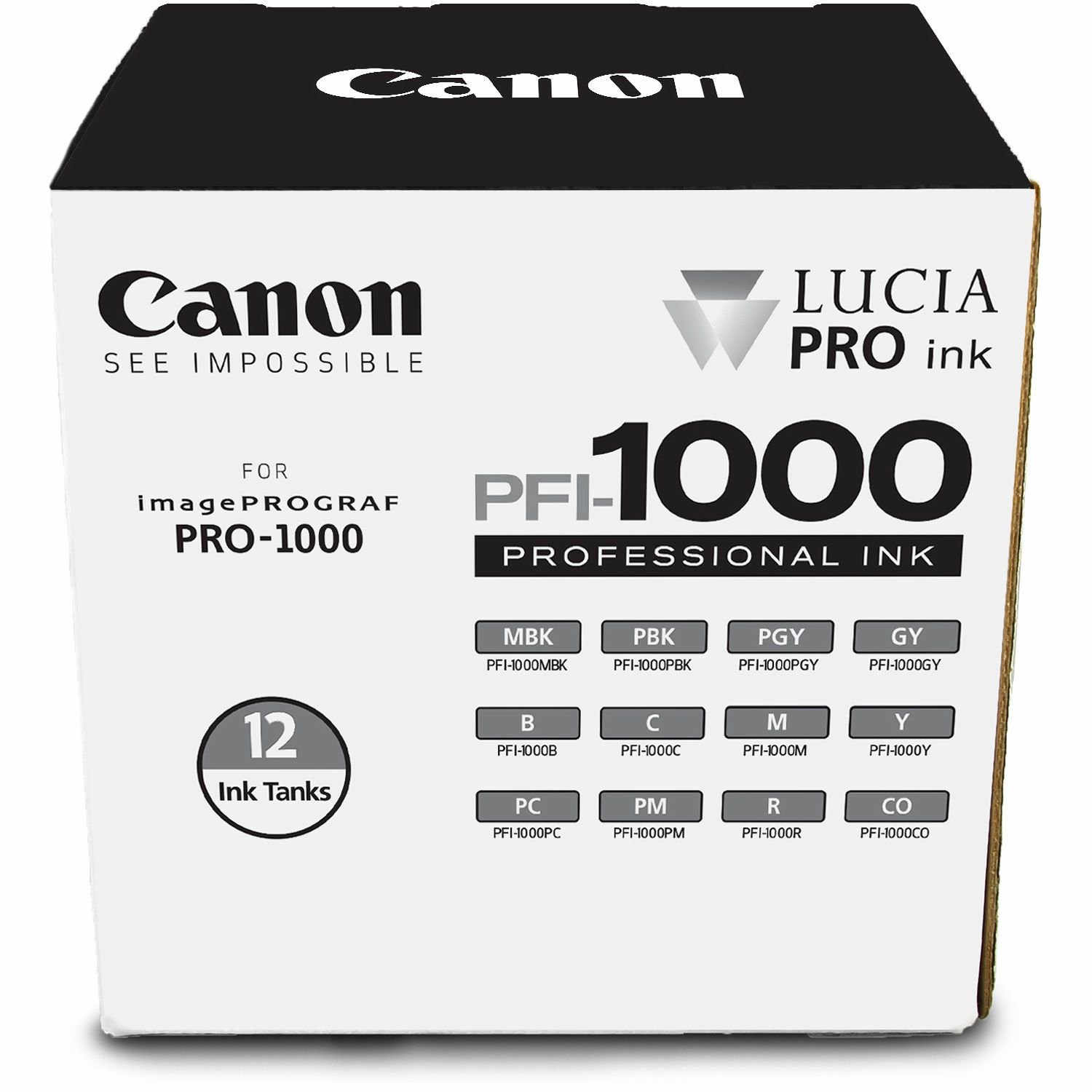 Canon Pigment Ink Tank PFI-1000 Lucia PRO 12 Set komplet 12x tinta 80ml za printer imagePROGRAF PRO-1000 (0545C006AA)