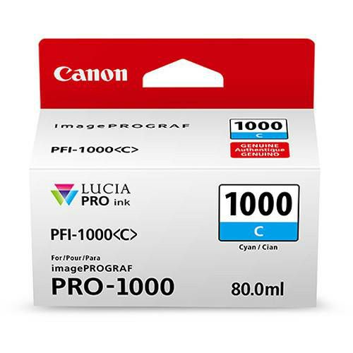Canon Pigment Ink Tank PFI-1000 Lucia PRO Cyan 80ml PFI1000C cijan zeleno-plava tinta za printer imagePROGRAF PRO-1000 (0547C001AA)