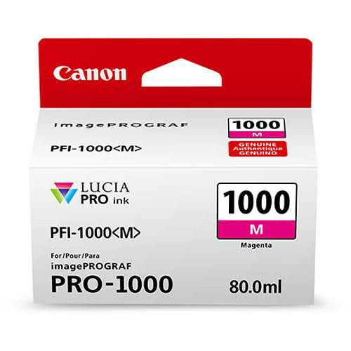 Canon Pigment Ink Tank PFI-1000 Lucia PRO Magenta 80ml PFI1000M purpurnocrvena tinta za printer imagePROGRAF PRO-1000 (0548C001AA)