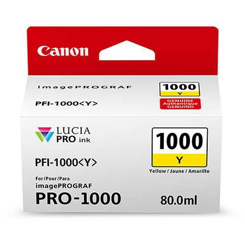 Canon Pigment Ink Tank PFI-1000 Lucia PRO Yellow 80ml PFI1000Y žuta tinta za printer imagePROGRAF PRO-1000 (0549C001AA)