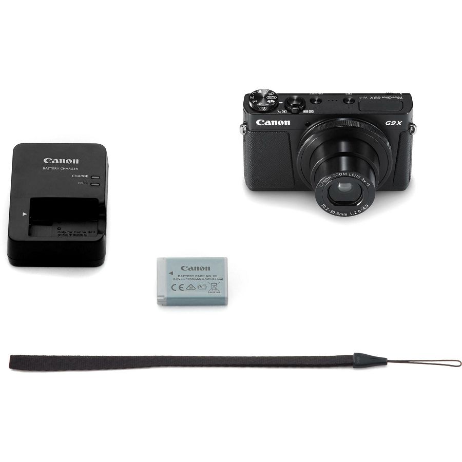 Canon PowerShot G9X Black crni digitalni fotoaparat 20,2MP 3x G9 x zoom digital camera