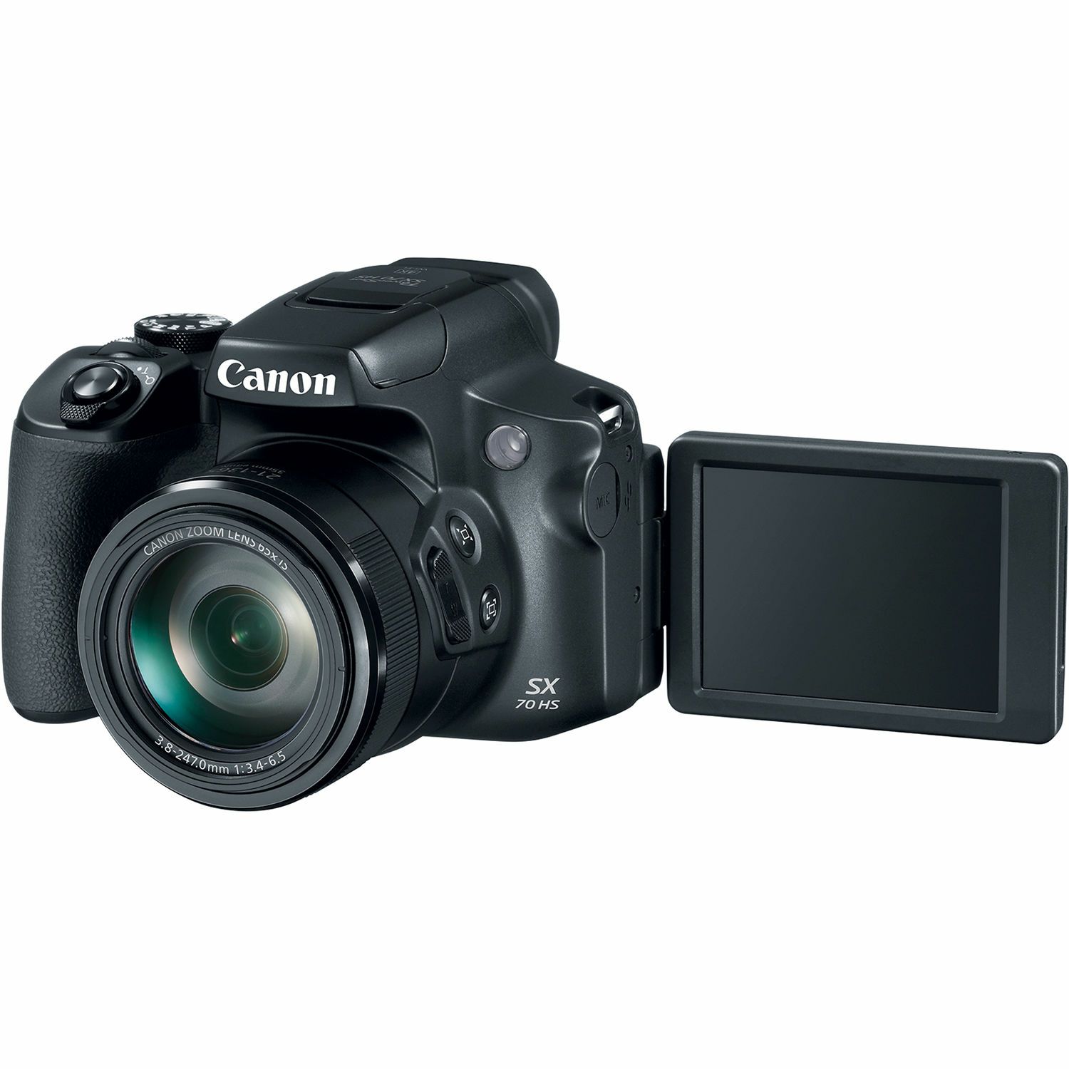 Canon PowerShot SX70 HS kompaktni digitalni fotoaparat SX70HS ultrazoom 65x s integriranim objektivom 3.8-247mm f/3.4-6.5 IS (3071C002AA)