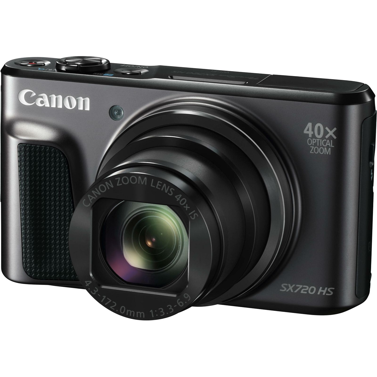 Canon Powershot SX720 HS BK Black crni digitalni fotoaparat SX720HS 40x zoom WiFi FullHD (1070C002AA)