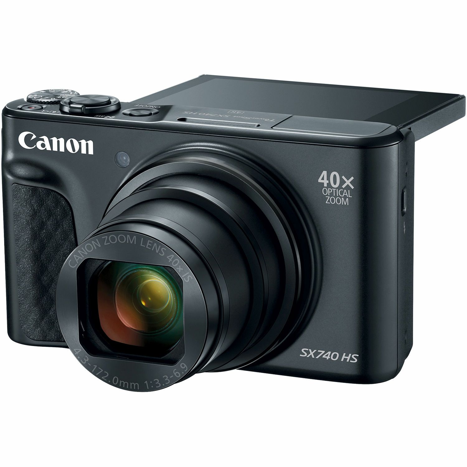 Canon PowerShot SX740 HS Black crni kompaktni digitalni fotoaparat 4K 40x zoom (2955C002AA)
