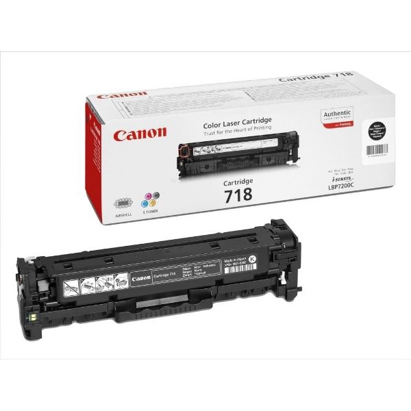 Canon toner CRG-718Bk, crni - 2 komada