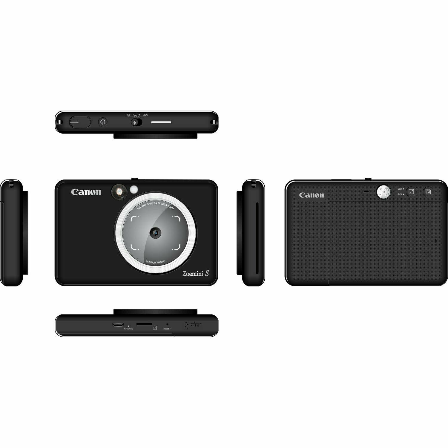 Canon Zoemini S Matt Black Instant fotoaparat s trenutnim ispisom fotografije (3879C005AA)