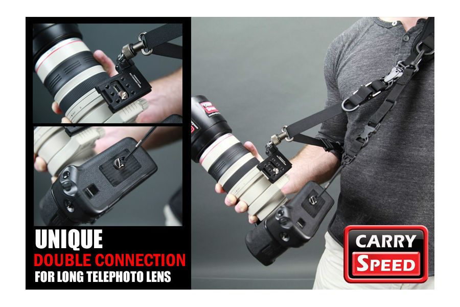 Carry Speed FS-PRO camera sling strap with F-1 foldable mounting plate