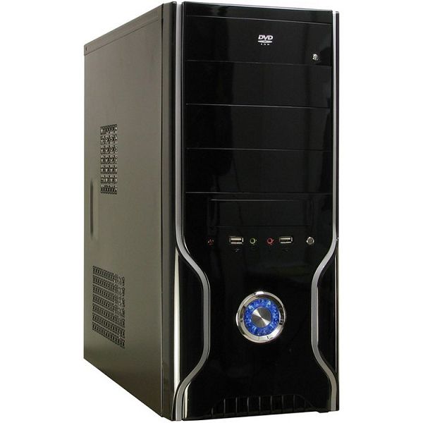 Chassis INTER-TECH JY-236 Polecat Midi Tower, ATX, 7 slots, Microphone-In, Audio Line-Out, USB2.0, PSU optional, Black
