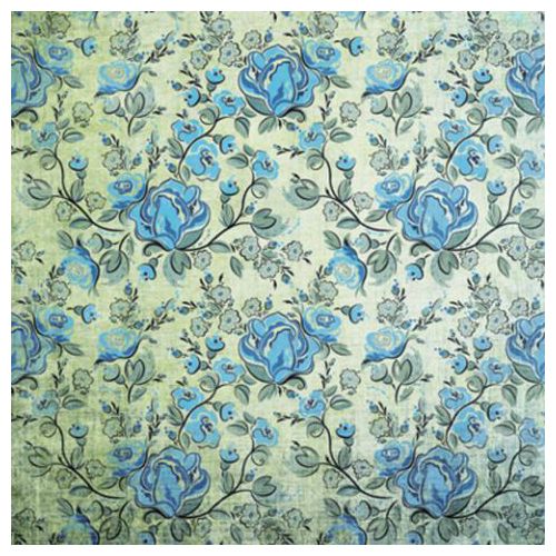 Click Props Background Vinyl with Print Rose Blue 1,52x1,52m studijska foto pozadina s grafikom