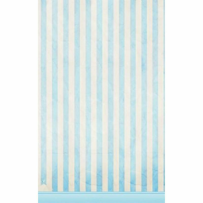 Click Props Background Vinyl with Print Blue Candy Stripe 1.52x2.44m studijska foto pozadina s grafikom