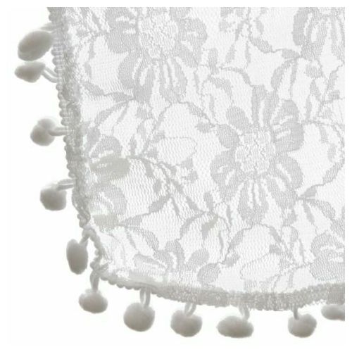 Click Props Newborn Bobble Lace Wrap White BLWSW 50x70cm foto pribor za fotografiju beba