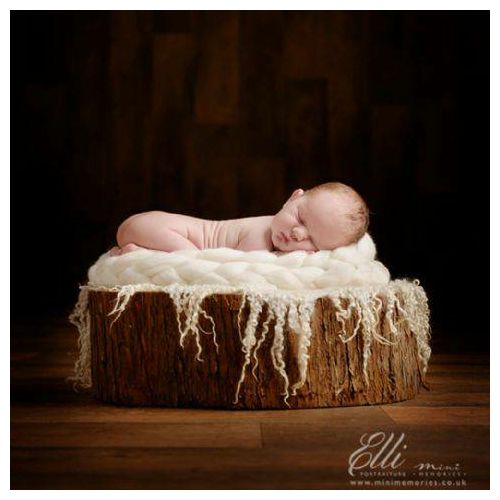 Click Props Newborn Mohair Wool Nest Cream MWNC 300x6cm foto pribor za fotografiju beba