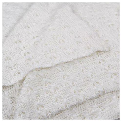 Click Props Newborn White Knitted Blanket KWB 40x170cm foto pribor za fotografiju beba
