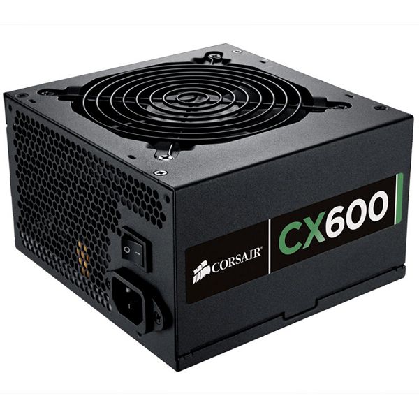 CORSAIR Power Supply, Builder Series CX 80+ Bronze, 600 Watt, ATX, EPS12V, PS/2, EU Version