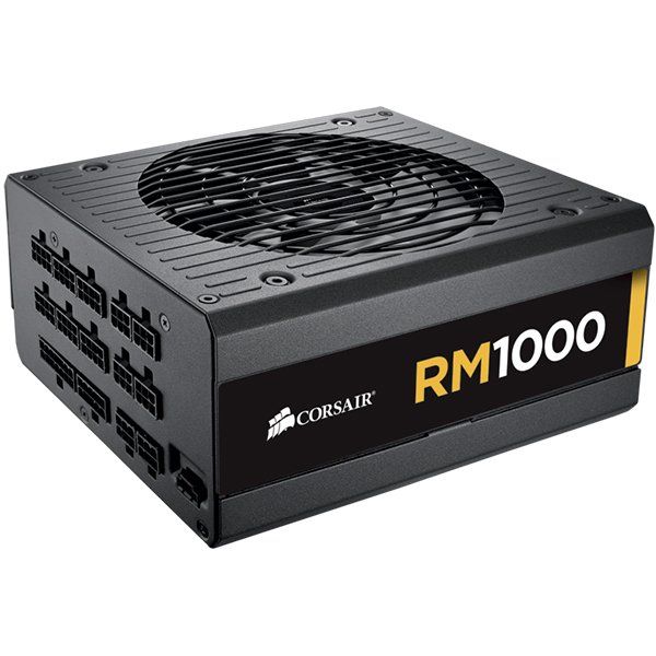 Corsair PSU Enthusiast Series RM1000 Power Supply, Fully Modular 80 Plus Gold 1000 Watt, EU Version