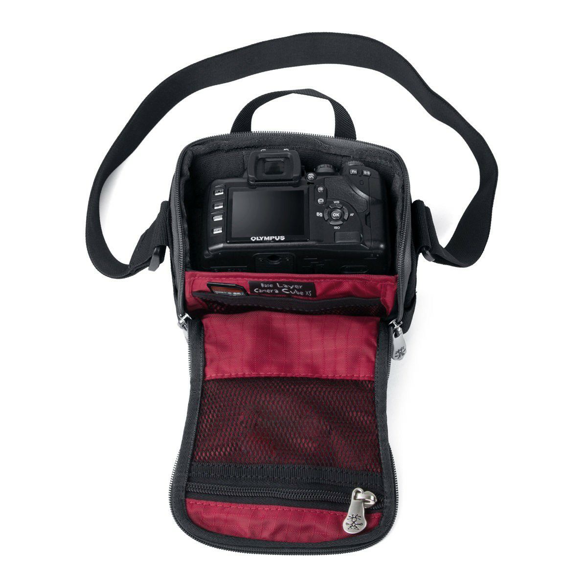 Crumpler Base Layer Camera Cube S black rust red (BLCC-S-001) crna hrđavo crvena torba za fotoaparat