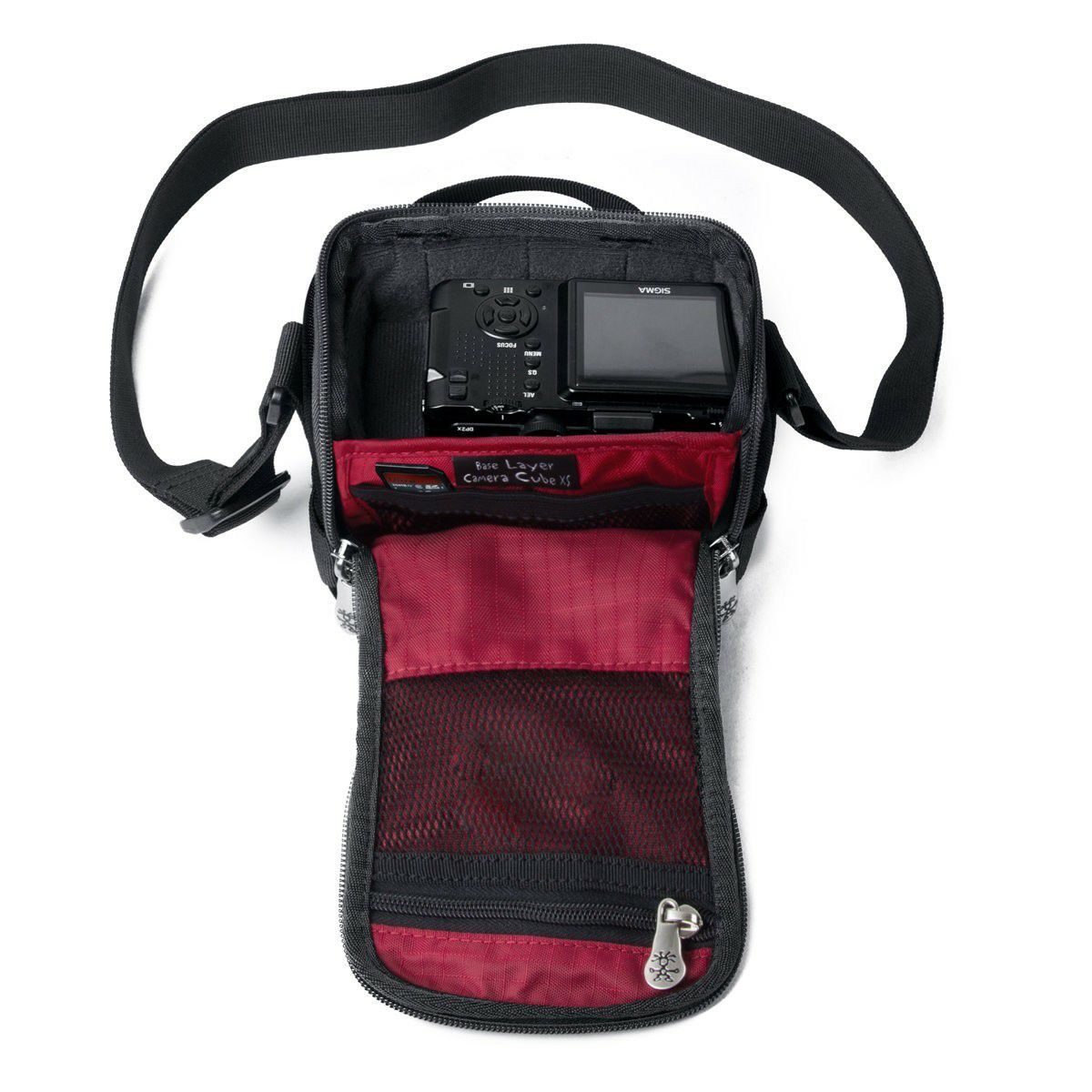 Crumpler Base Layer Camera Cube XS black rust red (BLCC-XS-001) crna hrđavo crvena torba za fotoaparat