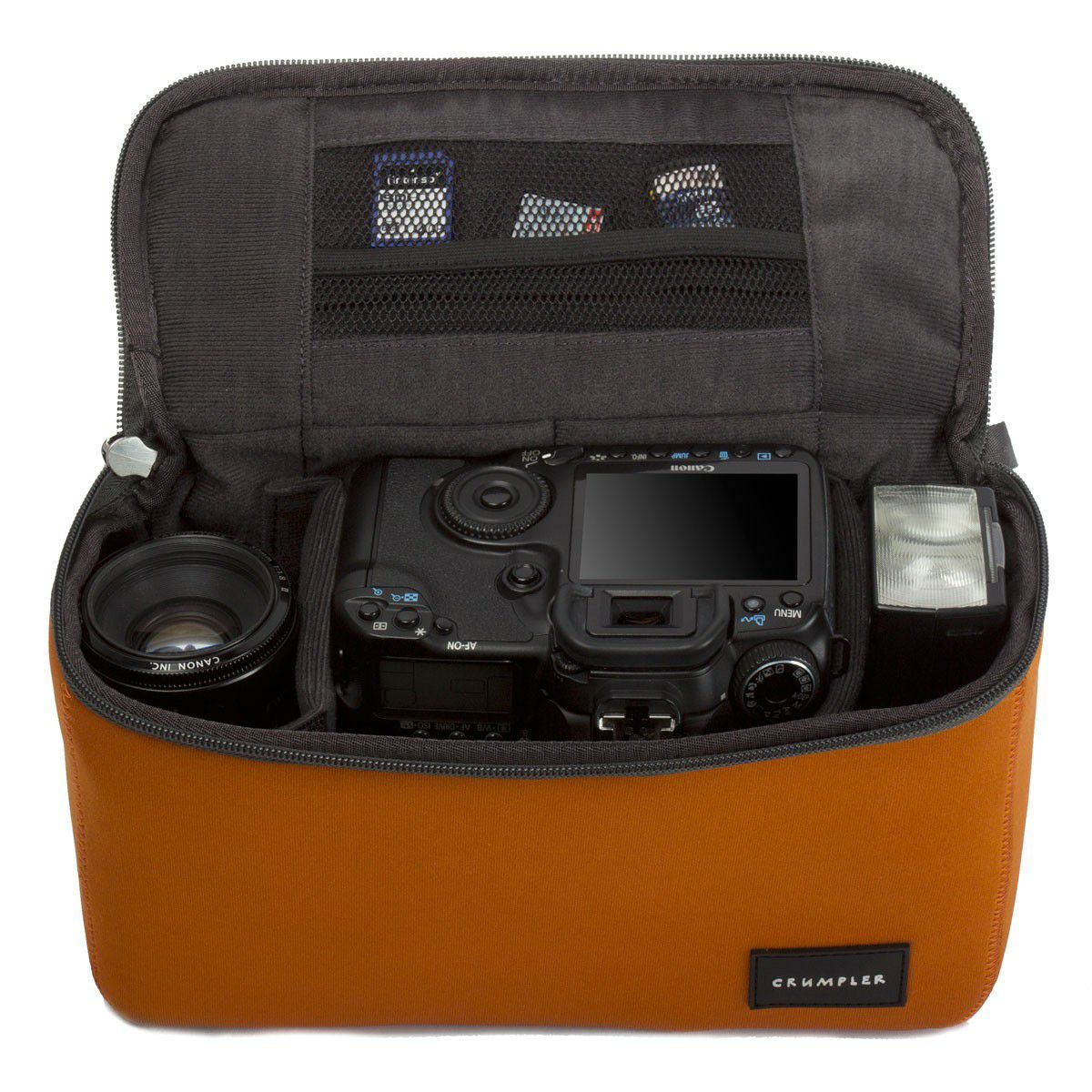 Crumpler The Inlay Zip Protection Pouch M burned orange TIZPP-M-003 camera accessories - internal unit