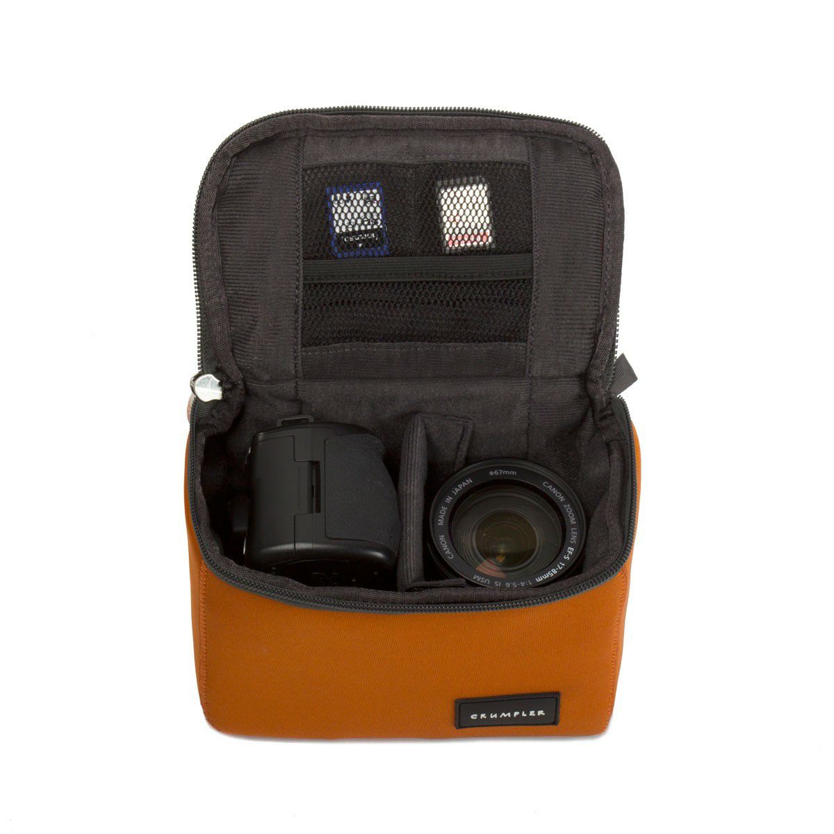 Crumpler The Inlay Zip Protection Pouch XS burned orange TIZPP-XS-003 camera accessories - internal unit