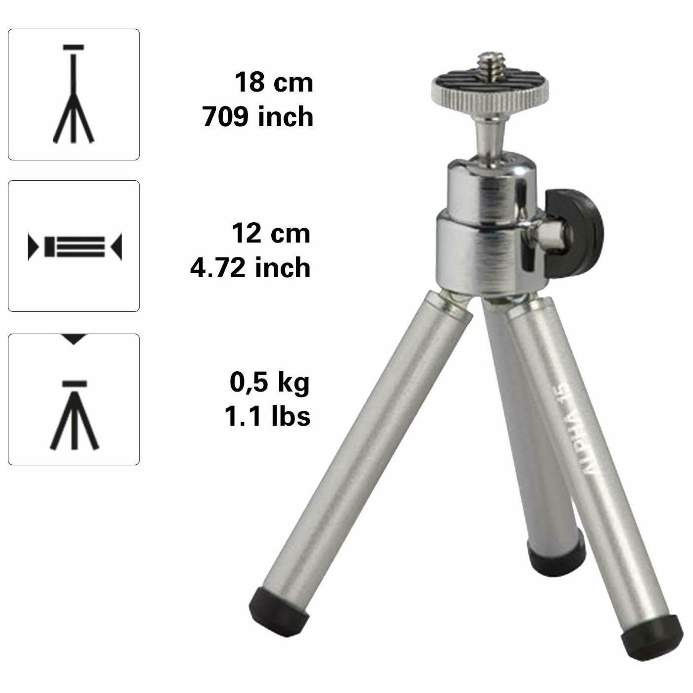 Cullmann Alpha 15 Aluminium tripod tronožac aluminijski stolni mini stativ (50033)