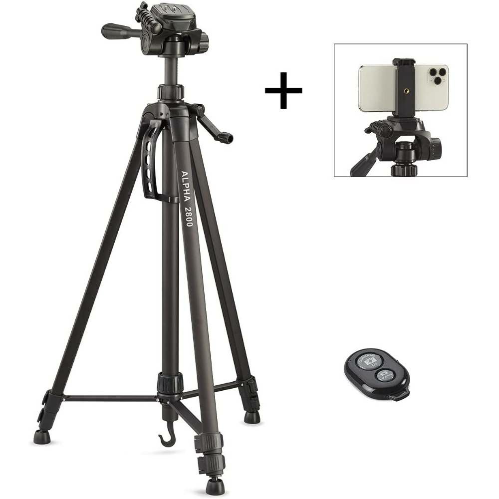 Cullmann Alpha 2800 Mobile Bluetooth 184.5cm 2.5kg + 3-Way Pan/Tilt glava tripod stativ za mobitel smartphone (52131)