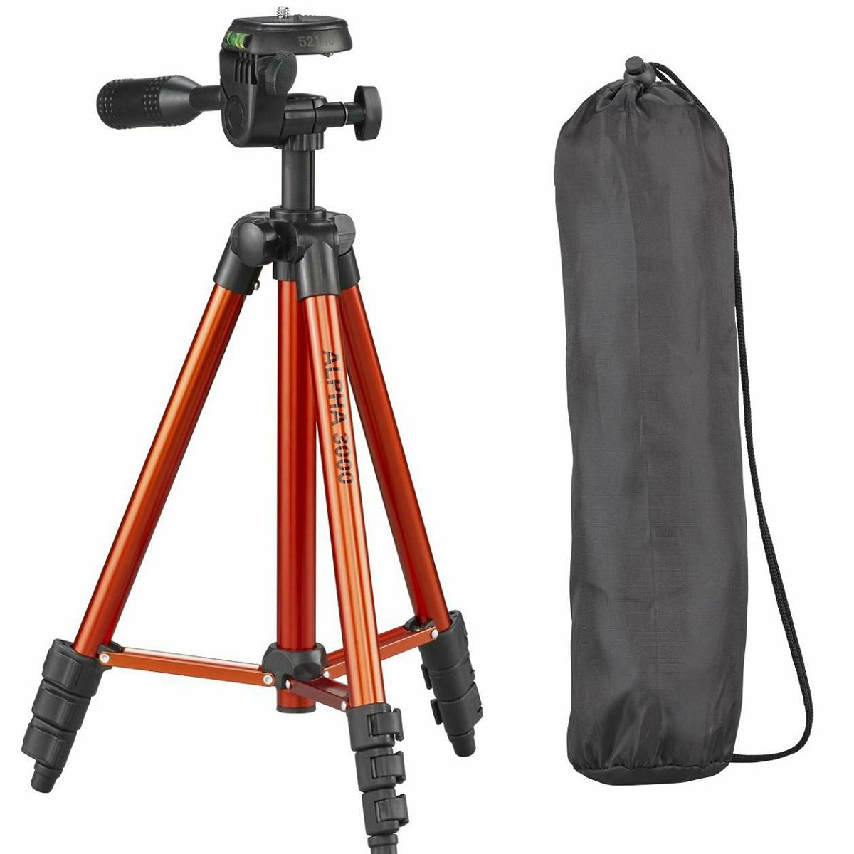Cullmann Alpha 3000 Orange narančasti 106cm tripod tronožac stativ za fotoaparat s 3-Way Head glavom (52140)