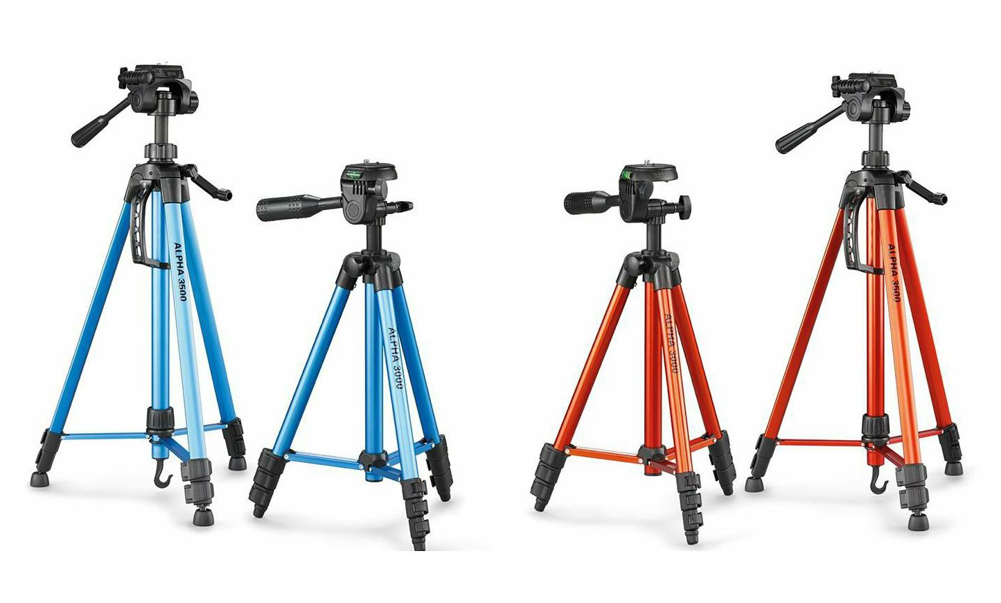 Cullmann Alpha 3000 Orange narančasti 106cm tripod tronožac stativ za fotoaparat s 3-Way Head glavom (52140)