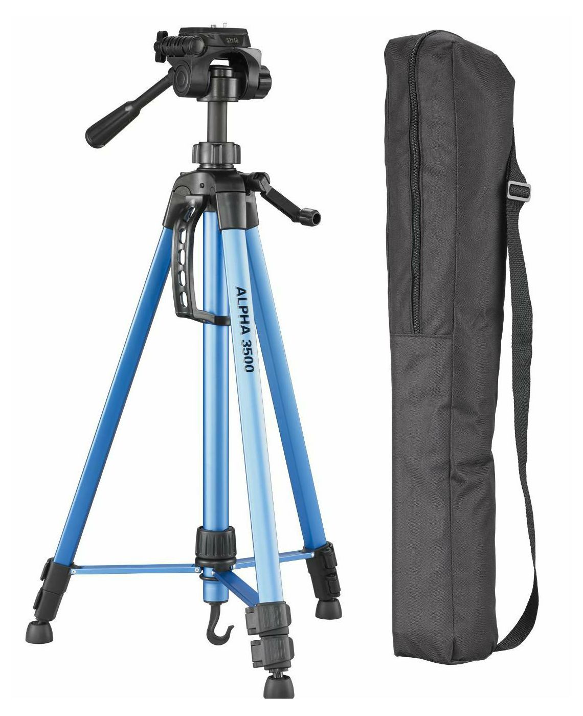 Cullmann Alpha 3500 Blue plavi tripod tronožac stativ za fotoaparat s 3-Way Head glavom (52146)