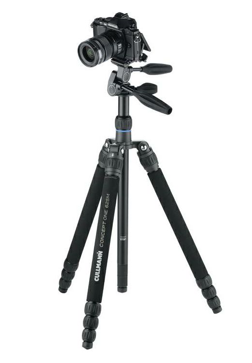 Cullmann Concept One 625M OT35 166.5cm 6kg Aluminium tripod tronožac aluminijski stativ s integriranim monopodom + 3-Way Head glava (56252)