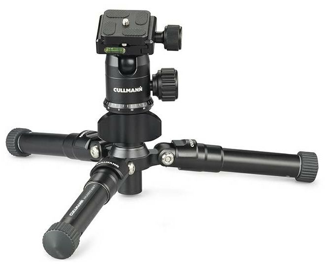 Cullmann Mundo 518T Black 52.5cm 5kg Aluminium Travel tripod tronožac aluminijski stolni mini stativ + kuglasta glava Ball Head (55430)