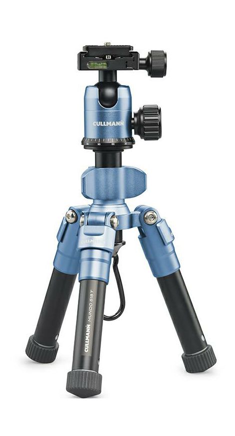 Cullmann Mundo 518T Blue 52.5cm 5kg Aluminium Travel tripod tronožac aluminijski stolni mini stativ + kuglasta glava Ball Head (55433)