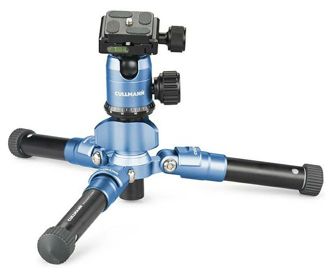 Cullmann Mundo 518T Blue 52.5cm 5kg Aluminium Travel tripod tronožac aluminijski stolni mini stativ + kuglasta glava Ball Head (55433)