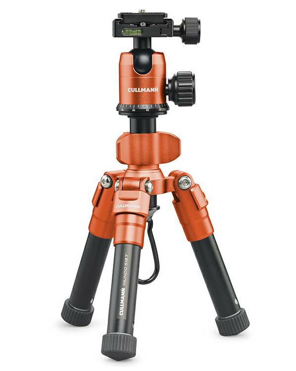 Cullmann Mundo 518T Orange 52.5cm 5kg Aluminium Travel tripod tronožac aluminijski stolni mini stativ + kuglasta glava Ball Head (55432)