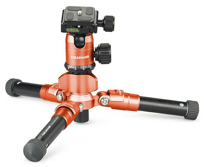 Cullmann Mundo 518T Orange 52.5cm 5kg Aluminium Travel tripod tronožac aluminijski stolni mini stativ + kuglasta glava Ball Head (55432)