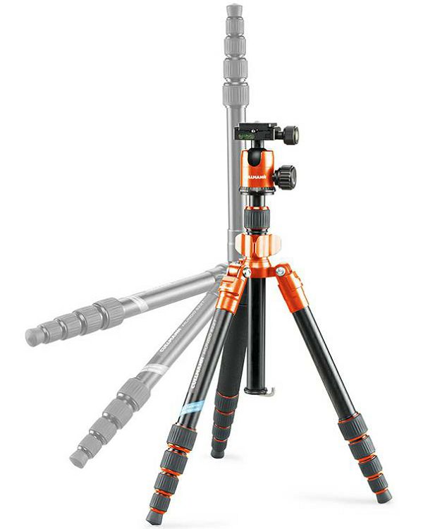 Cullmann Mundo 522T Orange 135.5cm 5kg Aluminium Travel tripod tronožac aluminijski stativ + kuglasta glava Ball Head (55452)