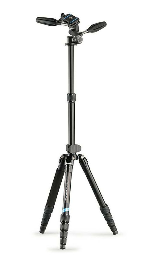 Cullmann Mundo 522T OT35 Black 135.5cm 5kg Aluminium tripod tronožac aluminijski stativ + 3-Way Head glava (55454)