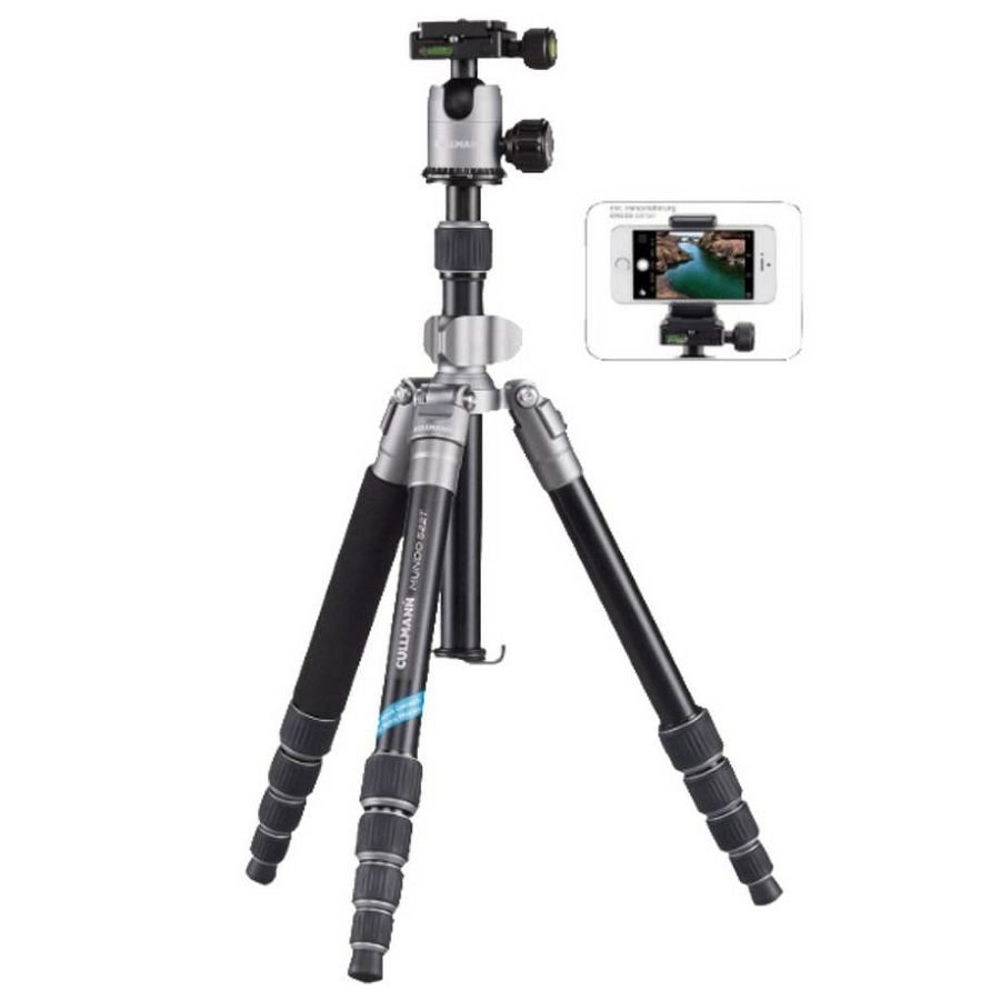 Cullmann Mundo 522T SmartKit Silver 135.5cm 5kg Aluminium Travel tripod tronožac aluminijski stativ + kuglasta glava Ball Head (55471)