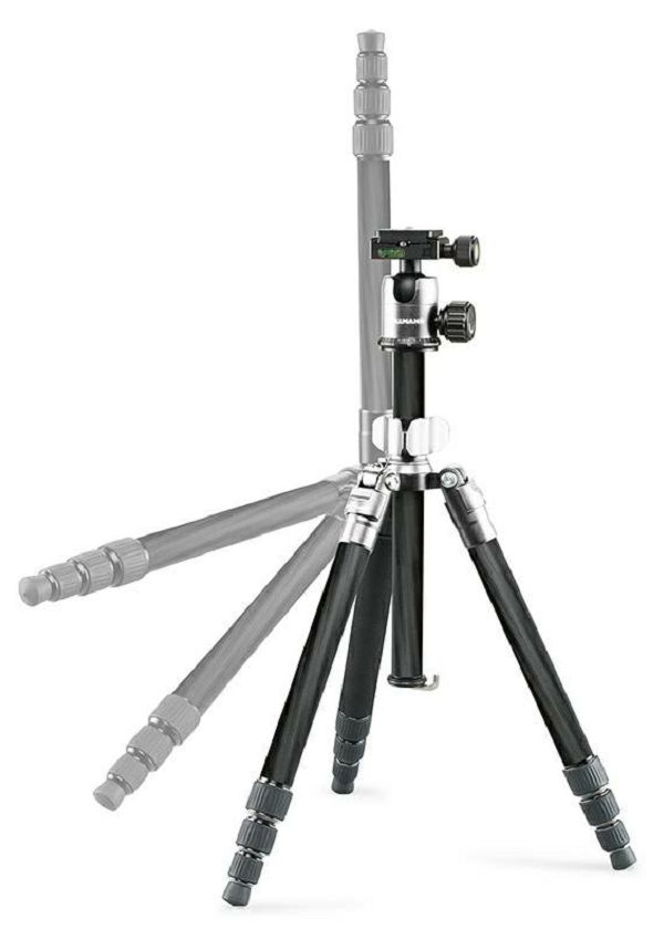 Cullmann Mundo 522TC SmartKit Silver 135.5cm 5kg Carbon Travel tripod tronožac karbonski stativ + kuglasta glava Ball Head (55476)