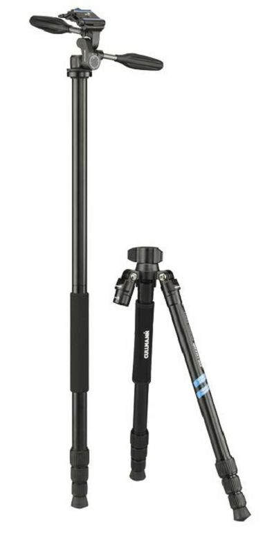 Cullmann Mundo 525M OT35 Black 159cm 6kg Aluminium tripod tronožac aluminijski stativ s integriranim monopodom + 3-Way Head glava (55464)