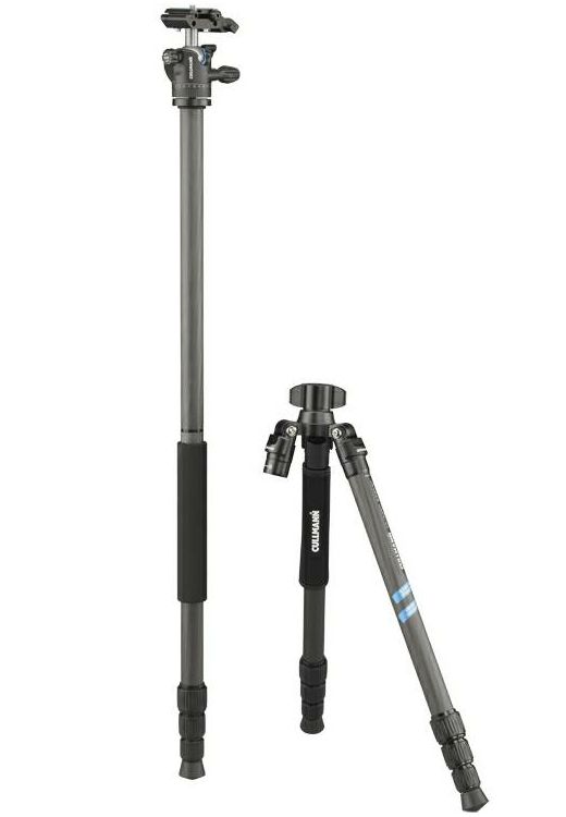 Cullmann Mundo 525MC OH2.5V Black 159cm 5kg Carbon tripod tronožac karbonski stativ s integriranim monopodom + kuglasta glava Ball Head (55469)