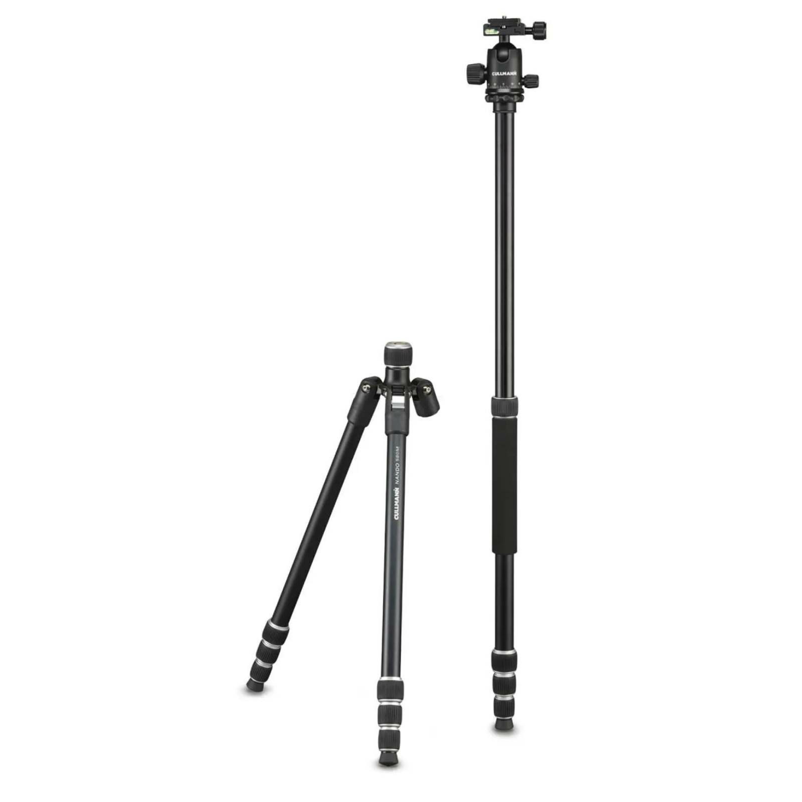 Cullmann Nando 580M RB8.5 Black-Silver tripod tronožac aluminijski stativ s integriranim monopodom + kuglasta glava Ball Head (52331)