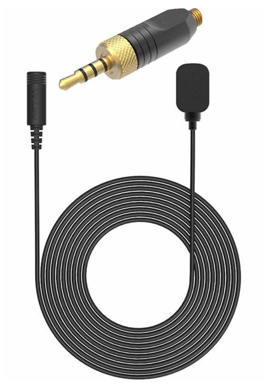 Deity W.Lav DA35 Bundle Omnidirectional Lavalier Microphone with Microdot to Locking 3.5mm TRS Adapter