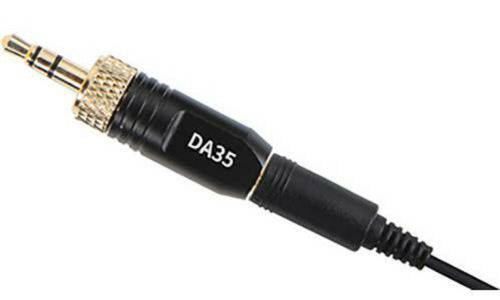 Deity W.Lav DA35 Bundle Omnidirectional Lavalier Microphone with Microdot to Locking 3.5mm TRS Adapter