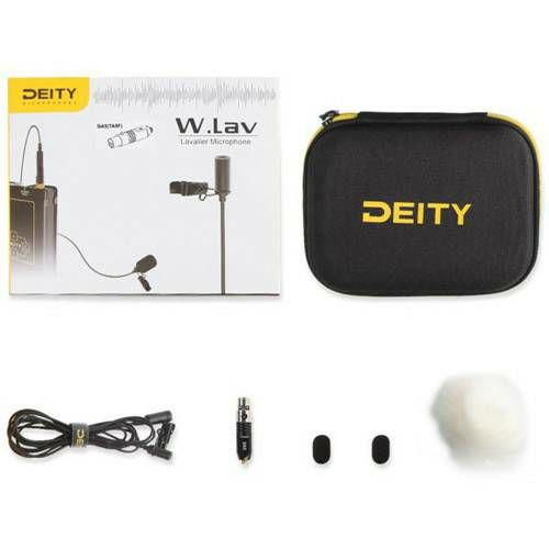 Deity W.Lav DA35 Bundle Omnidirectional Lavalier Microphone with Microdot to Locking 3.5mm TRS Adapter