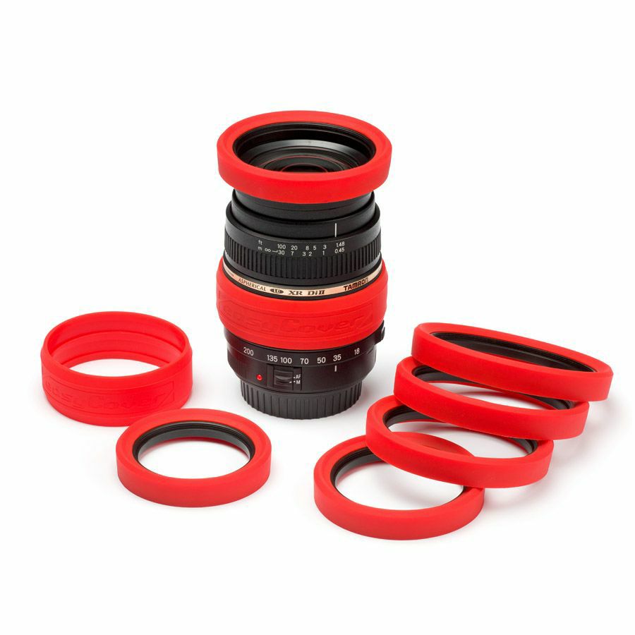 Discovered easyCover Lens rings in red crveni fleksibilni zaštitni prsten za objektiv (One flexible size) (EC2LRR)