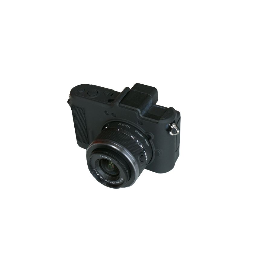 Discovered easyCover za Nikon 1 V1 Black crno gumeno zaštitno kućište camera case